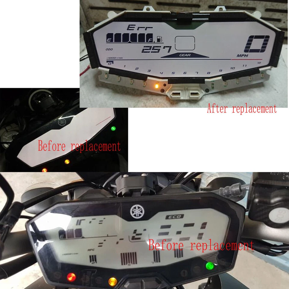Pantalla REEMPLAZO Velocímetro Instrumento Yamaha MT-07 MT07 FZ07 Tracer 700 Foto 1 de 4