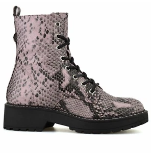 KINDER MÄDCHEN KNÖCHEL WINTER COMBAT BIKER KLOBIGER ABSATZ REISSVERSCHLUSS WANDERSTIEFEL SCHUHE GRÖSSE - Bild 1 von 4