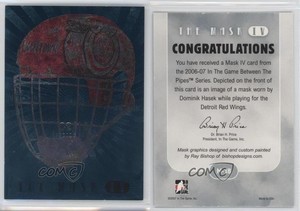 2006-07 ITG Between the Pipes Mask IV Spring Expo /10 Dominik Hasek #M-18 HOF