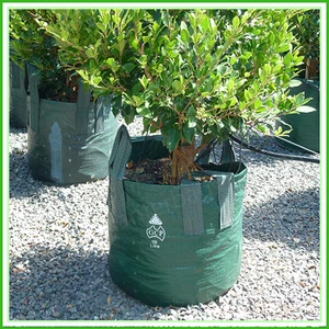 100 litre WOVEN Planter Bags Pack x 2. Plant bags Landscape Grow bag - Picture 1 of 4