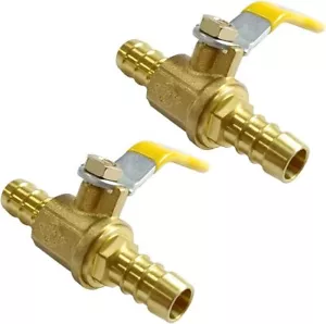 PEX Brass Ball Valve 3/8''x 3/8'' PEX Lead Free Shut off Ball Valve 2PCS - Picture 1 of 1