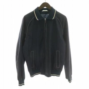 Brioni jacket, blouson, jumper, wool and silk blend, size M, navy, men's - Picture 1 of 8
