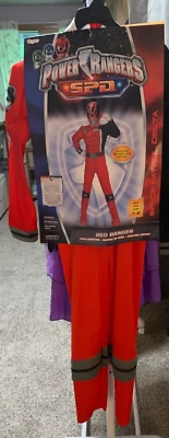 NUEVO CON ETIQUETAS Power Rangers 7-8 Mediano Niño SPD Rojo Ranger Muscular Cremallera Disfraz con Máscara Foto 1 de 4
