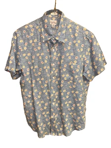 Mens J-Crew Classic 100% Linen Medium S/S Button Up Shirt - Picture 1 of 4