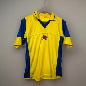 Vintage Columbia National Team Yellow Soccer Futbol Jersey L 6319 - Picture 1 of 6