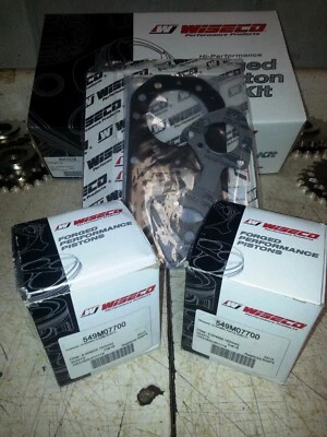 WISECO WK1018 FORGED 1.0mm OVER PISTON KIT JET SKI JS650 650 SX X2 TS SC 549p4 - Image 1 of 2