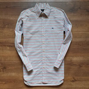 Etro Milano great striped shirt size 39 made in Italy - Picture 1 of 6