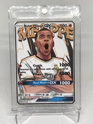 Carta Pokémon Kylian Mbappe Arte Completo Real Madrid Foto 1 de 2
