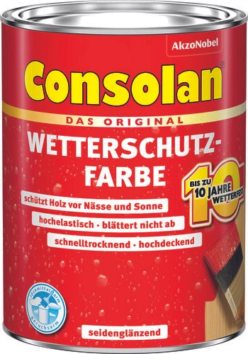 Consolan Wetterschutz-Farbe 2,5 L - Anthrazitgrau (5270340)