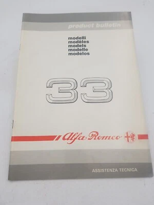 Manuale officina Alfa Romeo Alfa 33 tutti i modelli bollettino tecnico vetture 8 - Immagine 1 di 4