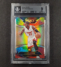 2014-15 Panini Select #291 James Ennis Rookie Courtside Tie-Dye Prizm /25 BGS 9