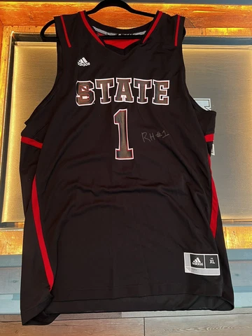 NC North Carolina State Wolfpack Richard Howell Signed Adidas Jersey Rare Cover
