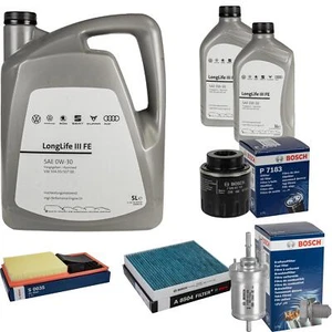 BOSCH Inspektionspaket 7 L VW Motoröl 0W-30 Longlife III FE für Polo 1.4 - Bild 1 von 12