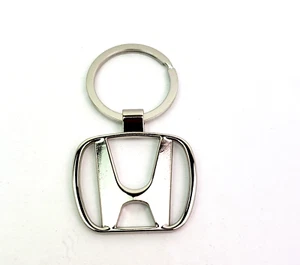 Unbranded Honda Logo Symbol Silver Metal Keychain - Picture 1 of 3