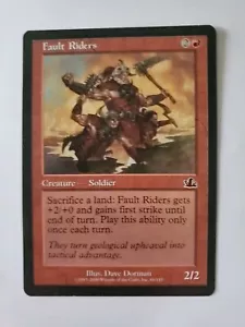 MTG Magic The Gathering Card Fault Riders Creature Soldier Red Prophecy - Picture 1 of 2