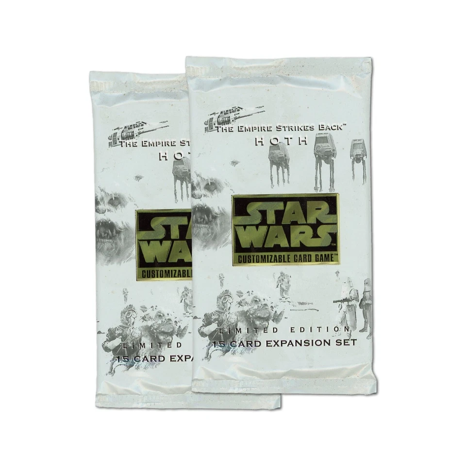 (2) Booster Packs - 1996 Decipher Star Wars Hoth Limited CCG 15 Card Expansion - Image 1 of 2