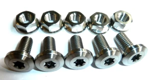 TRIUMPH DAYTONA 955i 1997-2006 rear BRAKE ROTOR DISC BOLT + NUT KIT TITANIUM - Picture 1 of 4