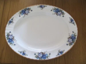 Royal Albert Bone China Moonlight Rose Oval Serving Platter/Meat Plate - Picture 1 of 5