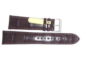 DI-Modelo Genuino Louisiana Cuero 24 mm MARRÓN OSCURO Correa de Reloj WELLINGTON - Imagen 1 de 3