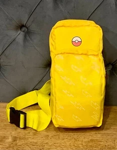 Pokemon Crossbody Bag Nintendo Switch Yellow Pikachu Gamer PokemonGo Y2K 90s - Picture 1 of 8