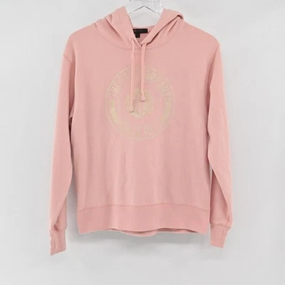 The Frye Company Logo Fleece Hoodie Sweatshirt Womens Size S Pink Cozy Western - Image 1 of 4