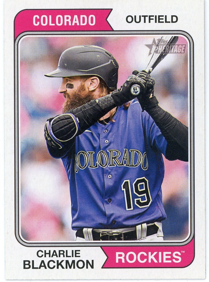 2023 Topps Heritage - Charlie Blackmon #357 Rockies - Image 1 of 1