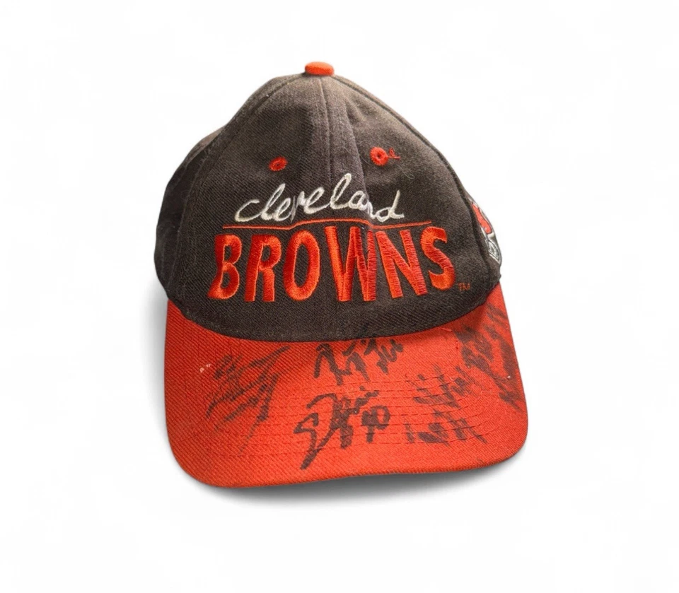 Chapéu Snapback Vintage Cleveland Browns Mescla de Lã Anos 90 Roteiro Novo com etiquetas Estoque Morto assinado - Imagem 1 de 4