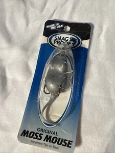 VINTAGE SNAG PROOF (Silver) MOSS MOUSE FISHING LURE NOS - Picture 1 of 4