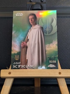 2025 Topps Chrome Star Wars #AV-92 Mog Adana Aurebesh Variation #95/99 - Picture 1 of 3