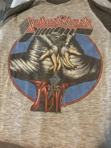 Judas Priest 1984 Defenders Tour Shirt Baseball Heavy Metal Rare Halford Small - Picture 1 of 19