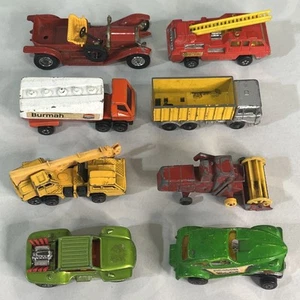 Lot of 8 Vintage Matchbox Car Toys Superfast Lesney Dragon Wheel Baja Buggy 1972 - Picture 1 of 18