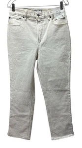 Abercrombie & Fitch 90s Straight Ultra High-Rise Off-White Denim Jeans 10 NEU - Bild 1 von 9
