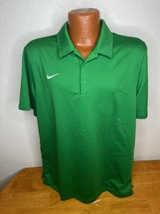 Men's Nike Golf Dri Fit S/S Polo/Golf Shirt Large L - Green - Polyester - Imagen 1 de 5