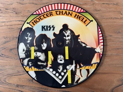 KISS Hotter Than Hell Picture Disc Vinyl LP 1986 Dutch STEMRA Press🔥Very Rare🔥 - Image 1 of 3