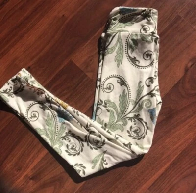 Leggins florales tostados LuLaRoe para niños S/M Foto 1 de 4