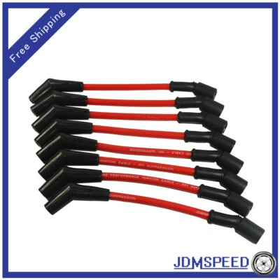 10.5 mm High Heat Spark Plug Ignition Wires Set For LSx LS1 LS2 LS3 LS6 LS7 New - Image 1 of 4