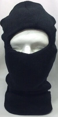 BLACK HOOD BALACLAVA , EXTENDED COLD WEATHER, NEW IN BAG - Image 1 of 3
