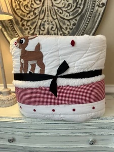 Pottery Barn Kids Rudolph FULL/QUEEN Quilt RIP PRE-OWNED READ - Picture 1 of 11