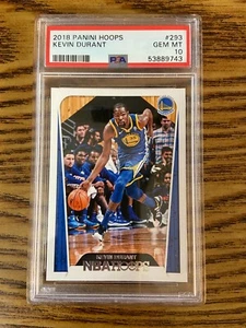 PSA 10 2018 Panini Hoops Kevin Durant #293, Gem Mint - Picture 1 of 2
