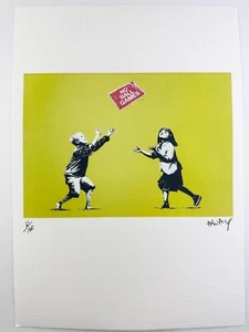 Banksy Original Vintage Art Print Lithograph Signed Limited COA - Picture 1 of 3