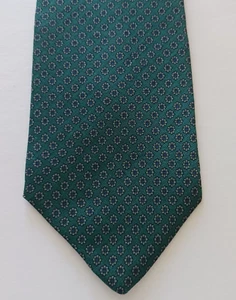 Bert Pulitzer Collectors Edition Men's Tie Green Blue Gray Geometric All Silk - Picture 1 of 10