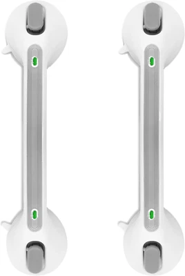 Maniglia Con Ventosa, Maniglia per Doccia, Con Allarme Di Aspirazione, 40 Cm, Se - Immagine 1 di 4