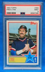 1983 Topps # 392 Fred Lynn PSA 9 MINT # 95567395 A.L. ALL-STAR!!! - Bild 1 von 2