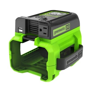 Greenworks 80V Battery Powered 300 Watt Power Inverter (Output: 120V AC, USB DC) - Picture 1 of 11