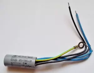 ERO KONDENSATOR F1740-370-5529 0,07 µFX+2x 2500 NÄHMASCHINE ENTSTÖRKONDENSATOR - Bild 1 von 1