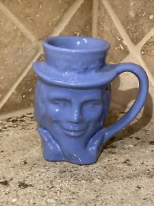 TAZZA FRANKOMA POTTERY 1976 ZIO SAM 4" TAZZA TOBY BLU - Foto 1 di 7