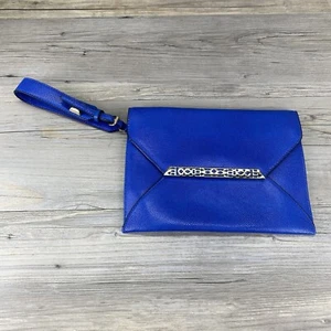 Cartera sin asas de cuero azul cobalto Stella & Dot Avalon - Imagen 1 de 7