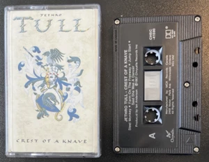 JETHRO TULL CREST OF A KNAVE CASSETTE ORIGINAL 1987 BLACK DOLBY HX PRO N.M. - Picture 1 of 2