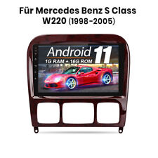 9" Android 11 Autoradio GPS NAVI 16GB Für Mercedes Benz S Klasse W220 1998-2005