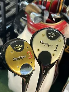 Macgregor 895 Oil Hardened Men's Vintage Wood Set/RH/1 & 3 Wood/2 CLUBS - Picture 1 of 18